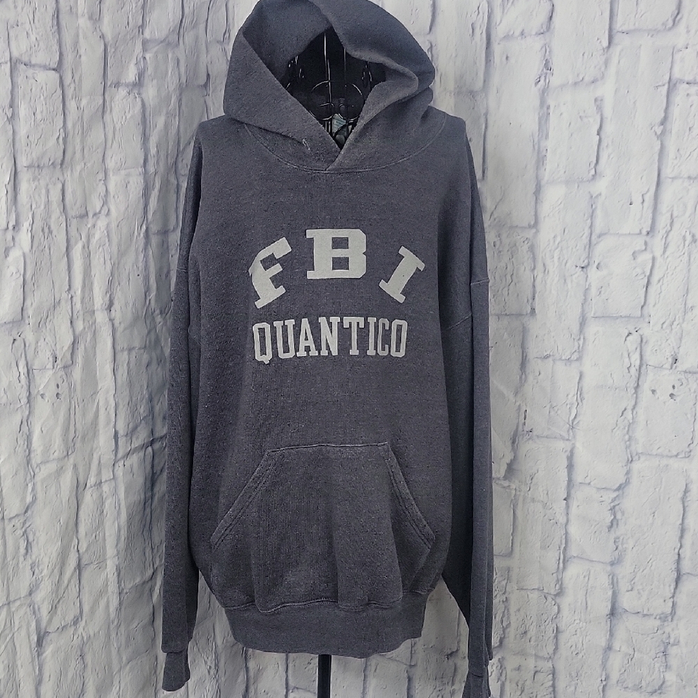 Soffe FBI Quantico Gray Men's Hoodie Sweatshirt XL‎